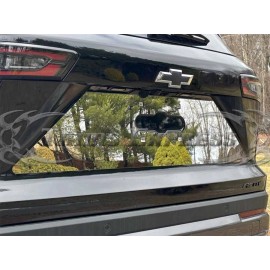 Trims Express fit:2025-2026 Chevy Equinox SUV License Plate Bezel Backdrop Trim Cover StickOn