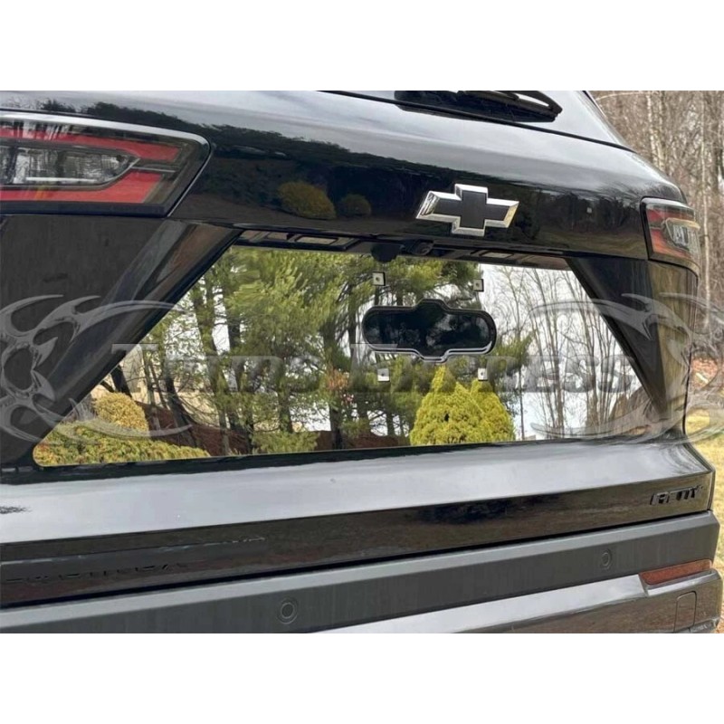 Trims Express fit:2025-2026 Chevy Equinox SUV License Plate Bezel Backdrop