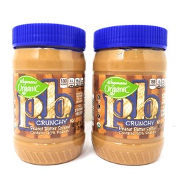 Wegmans Organic Crunchy Peanut Butter Spread (2 Pack, Total of 32fl.oz)