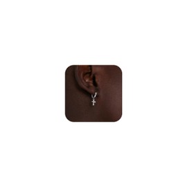 Cross Earrings for Men Silver Cross Hoop Earrings Mens Hoop Earrings Lightweight Hypoallergenic Men Jewellery