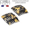 Camila Paris CP2008/2 French Hair Side Combs Handmade 2 Pack