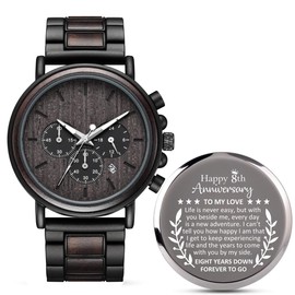 Igiftu 8 Years Anniversary for Men Gifts,8th Eighth Wedding Anniversary Keepsake for Husband,Bronze Anniversary Marriage Presents for Him