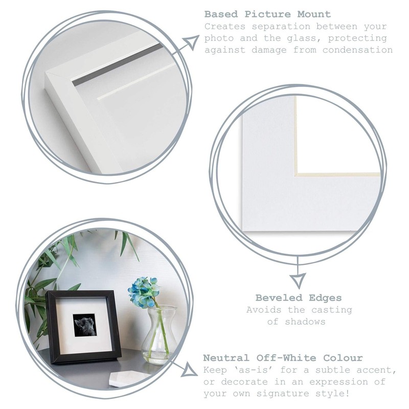 Nicola Spring 10pc Picture Photo Mounts Set - To Fit