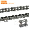 QUARKZMAN #25/04C-1 Roller Chain 10 Feet 1/4 Inch Pitch Carbon