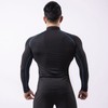 Men's High Elastic Compression Shirts Long Sleeves Sports Top for