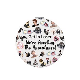 Zuo Bao Omens Fans Gift Get in Loser We're Averting Makeup Mirror Fans Gift Mirror (Get in Loser)