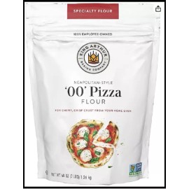 King Arthur 00 Pizza Flour, Non-GMO, 100% American Grown Wheat, 3lb
