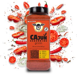 Mr Wings Cajun Seasoning 650 g. Delicious louisiana style mix powder ideal for marinating wings, chicken, ribs, seafood; and seasoning fries, and much more!