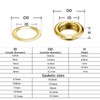 Mcoser 50 Sets Grommet Kit,Gold Grommets Eyelets Kit,14MM Metal Eyelets