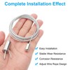 PATIKIL Ceiling Hanging Wire Cable Kit, 2m/6.6ft 4 Set Adjustable