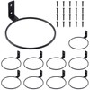 TAICHEUT 10 PCS 6 Inch Black Plant Pot Holders Rings,