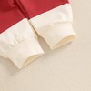 MBMSHEGH Baby Boy Christmas Outfit Letter Embroidery Contrast Color Long