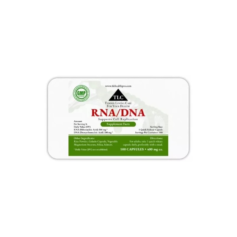 TLC HEALTH RNA/DNA - 100 Caps 400 mg - Supports