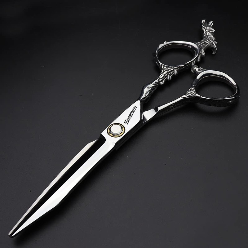 Silver 440c High Hardness Sharp Professional Hairdressing Scissors 6 Inch