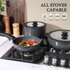 GiPP Ceramic Pots and Pans Set Non Stick, Nonstick Detachable