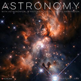 Willow Creek Press Astronomy Monthly 2025 Wall Calendar (12" x 12")
