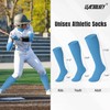 LEACOOLKEY Baseball Belt and Socks Combo Set Softball Socks and