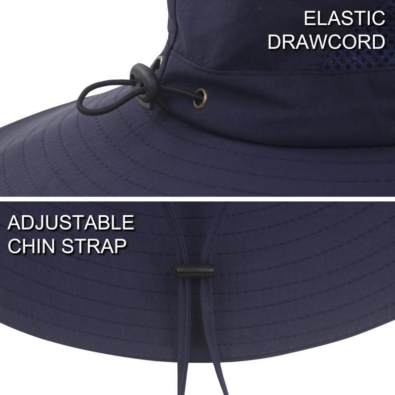 Muryobao - Sombreros de Sol para Hombre, UPF 50+, Impermeable,