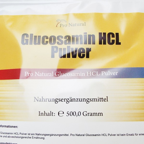 Glucosamine Powder 500 g 100% Pure Glucosamine pulver. Suitable for Horse and Dog FREE from Additives