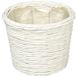 Ohashi Shinji Shoten Planter Cover White Cornet Basket D4 24-964