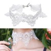 Vintage Lace Choker Necklace Stylish Pendant Adjustable Length Elegant Collar