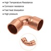 sourcing map Pack of 8 90 Degree Copper Elbow Pipe