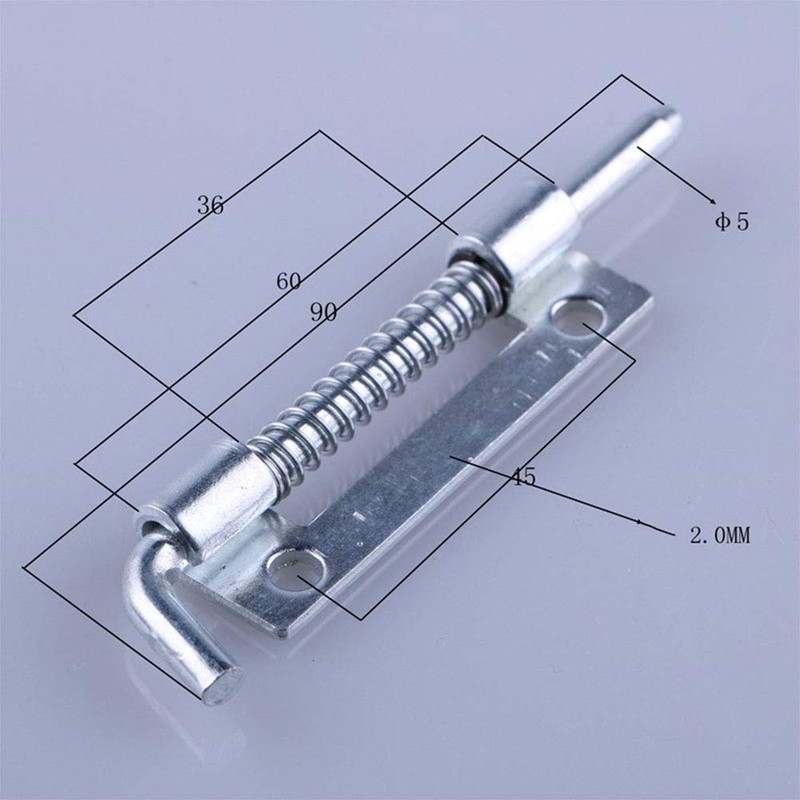 2x Stainless Steel Spring Loaded Latch Faster Locking Bolt Lock