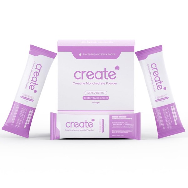 Create Single Serve Creatine Monohydrate Powder – 5g Creapure Creatine