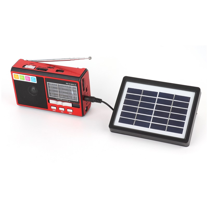 Radio FM AM SW Portable Radio Support Solar Battery Charging