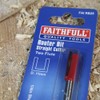 Faithfull FAIRB25 Router Bit TC Two Flute 1/4in 11mm, Red/Silver