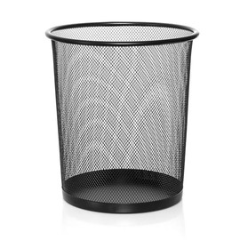 Sinoba Waste Paper Bin Wire Height 26 cm Small 10 Litres (Black)