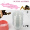 50 Pcs 0.5oz Spider Food and Water Feeding Cups Small