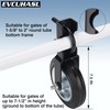 Gate Wheel Supporting Metal Swing Gate with 1-5/8" Thru 2"