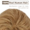 BARSDAR 100% Human Hair Bun - Real Human Hair Messy