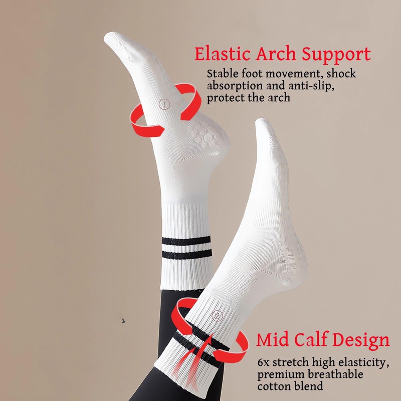 3pairs Women Yoga socks, Pilates socks,anti-slip particles with cushioning effect,silent