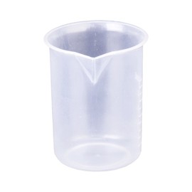 Beyond Dreams 2 x 50ml Clear Plastic Measuring Cups for Laboratory Kitchen Garden - 5ml Separators - Easy to Read
