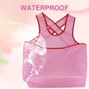 Bettinay Laundry Apron with Pockets, Pink Waterproof Clothes Drying Apron,