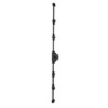 A29 Hardware, 6 Feet Iron Window Cremone Bolt, Black Powder