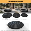 Sibosen Inflatable Hot Tub Cover with Handle, One Size Fits