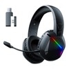 2.4G Bluetooth Wireless Gaming Headset, RGB Cool Lighting Over Ear