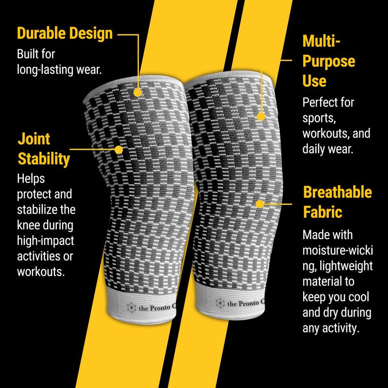 the Pronto Co. Knee Compression Sleeves, for Knee Pain, Knee