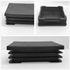 4pcs Square Pipe Cap End Cap for Square Pipe Resin