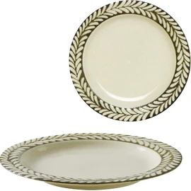 Minoru Pottery Mino Ware Gran 195 Plate, White