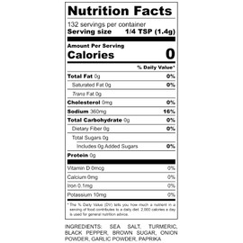 Premium | Seasoned Salt | Crafted in Small Batches with Farm Fresh Ingredients for Premium Flavor and Zest