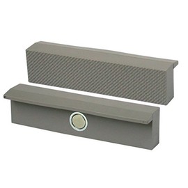 Heuer 107100 Vice Jaw/Jaw Protectors | Square, Planparallel, Built-in Magnets, Fits Bench Vice 100 mm/Material: Polyurethane