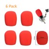 Microphone Cover, MeetRade 6 Pack Microphone Windscreen Foam Cover Mic