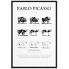 SIGNLEADER Framed Canvas Print Wall Art Pablo Picasso Evolution of
