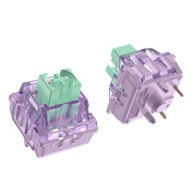 DUROCK Lupine Linear Switches 62g 2-Stage Long Spring 5 Pins Box Switch with Long Stem Pole Switches for Mechanical Keyboards (Pre-Lubed, 90pcs)