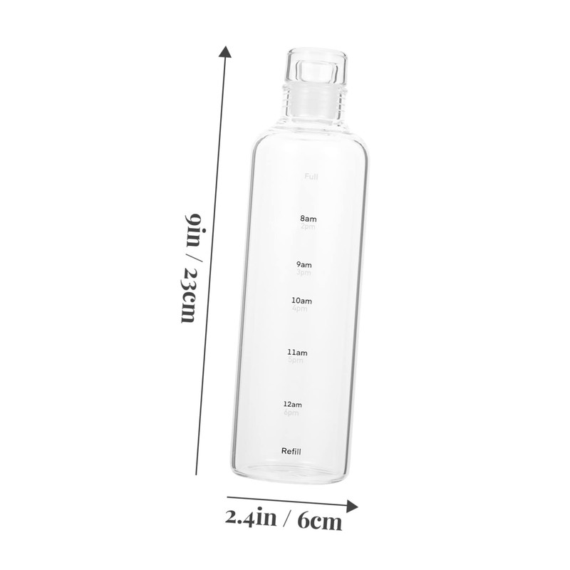 BIUDECO Hydration Tracker Water Bottle Portable Plastic Drinking Cup with