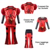 keaiyouhuo Red Hallowen Costume for Girl Rise Red Princess Party